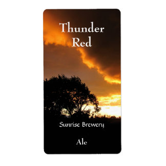 Sunset Ominous ~ étiquette de bière