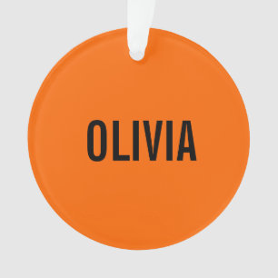 Sunset Orange Nom moderne Minimaliste tendance