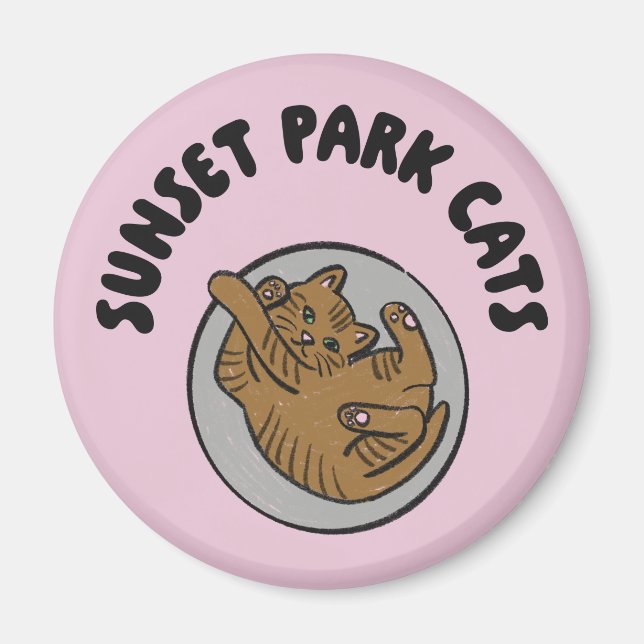 Sunset Park Cats | Magnet | Bobbin Rescue Kitten (Devant)