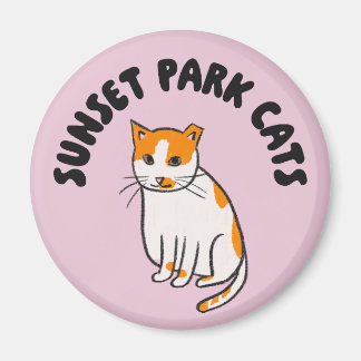 Sunset Park Cats | Magnet | Charming Rescue Cat