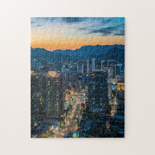 Sunset Pittoresque Puzzles City Art Hard Jigsaw Pu (Vertical)