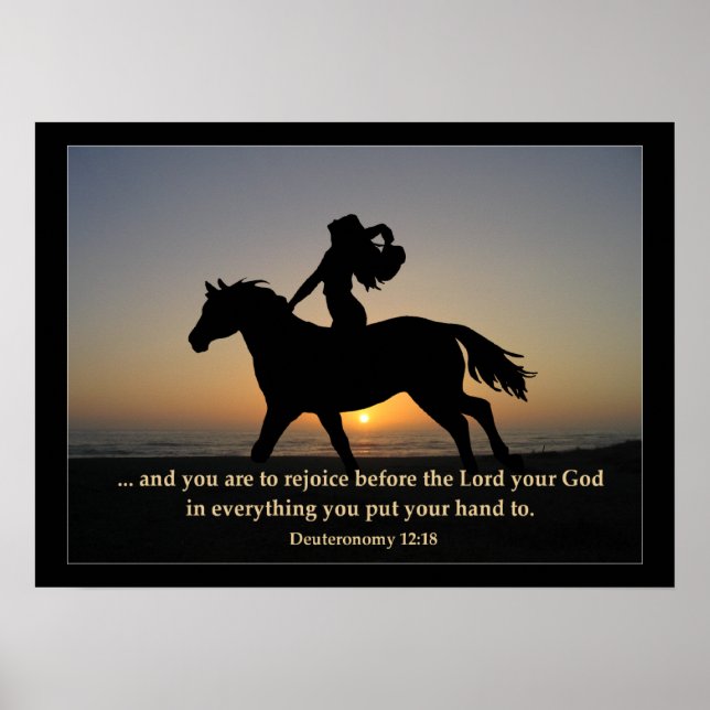 Sunset Ride POSTER Print (Devant)