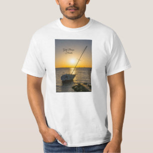 Sunset Sailboat naufrage Gulf Breeze FL T-Shirt
