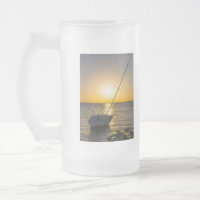 Sunset Sailboat naufrage Gulf Breeze Frosted Mug