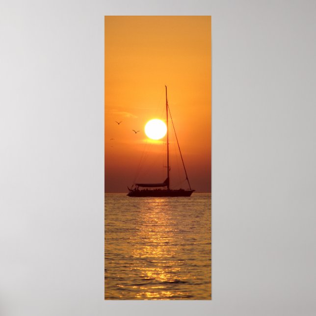 Sunset Sailing (thin) - poster (Devant)