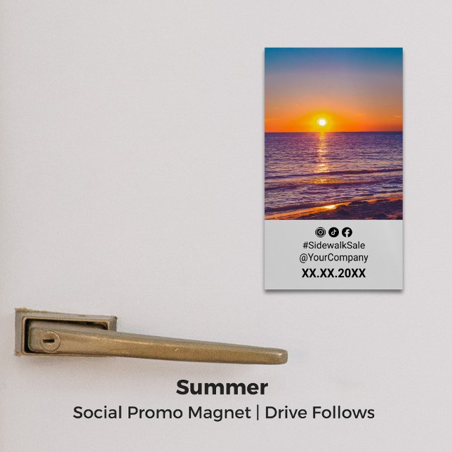 Sunset Social Media ・ Portrait Layout Promo Magnet (Sunset Social Media · Portrait Layout Promo Magnet)