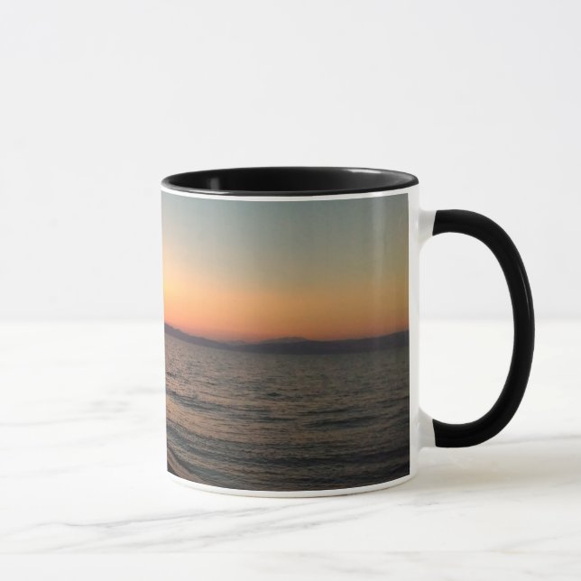 Sunset Summer Black 325 ml Ringer Combo Mug (Droite)