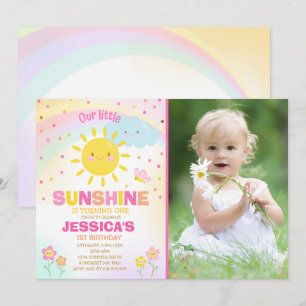 Sunshine Anniversaire Invitation Little Sunshine P