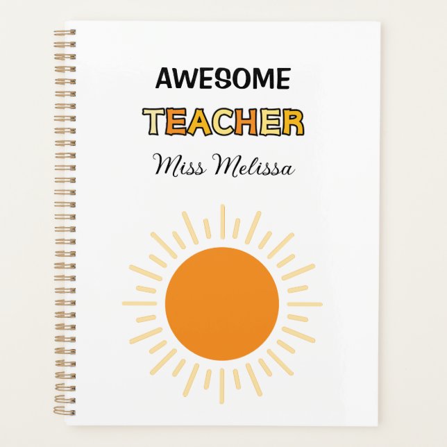 Sunshine Awesome cadeau enseignant meilleur enseig (Devant)