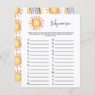 Sunshine Baby jeu de race