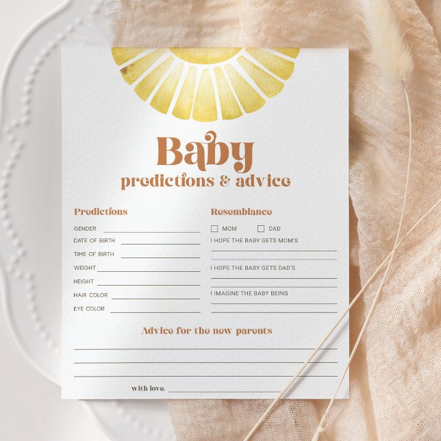 Sunshine Baby Prédictions et conseils jeu de douch (Créateur téléchargé)