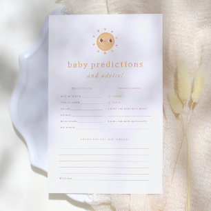 Sunshine Baby shower Prédictions & Conseils Jeu