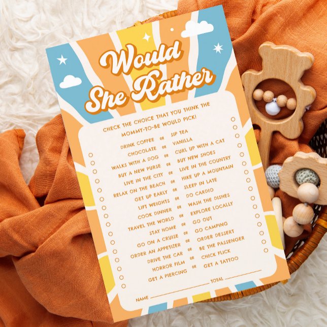 Sunshine Baby shower Voudrait-Elle Plutôt Jouer (Créateur téléchargé)