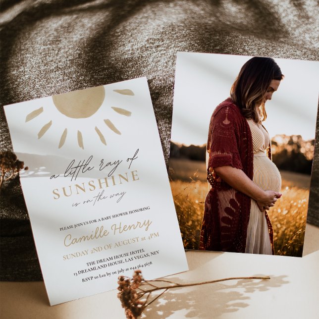 Sunshine Boho Baby shower Invitation (Créateur téléchargé)