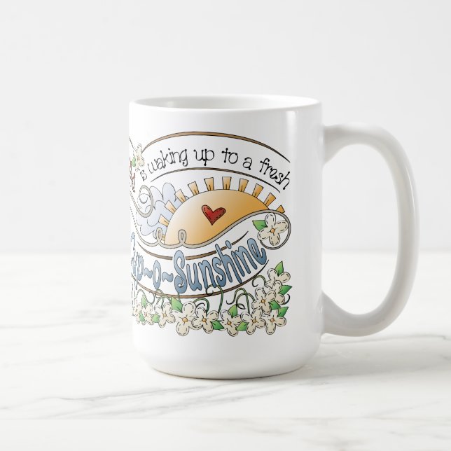 Sunshine Classique Mug Blanc (Droite)