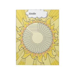 Sunshine Habit Tracker Bloc-notes personnalisé