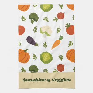 Sunshine & Légume Cute Serviette de cuisine