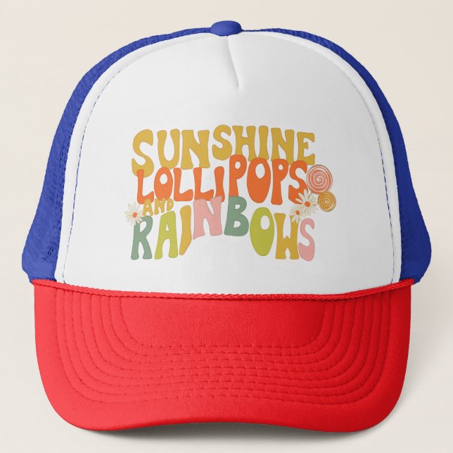 Sunshine Lollipops et Rainbows Casquette (Devant)