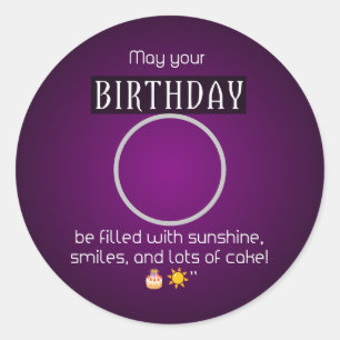 Sunshine & Smiles : Happy Birthday Sticker