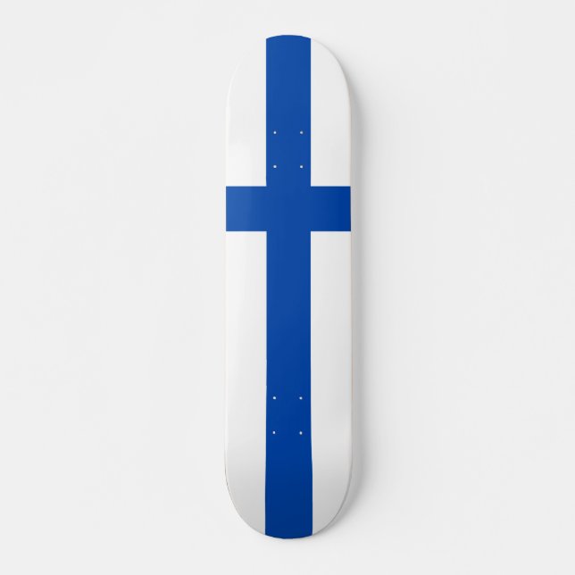 Suomen lippu skateboard - Le Drapeau de Finlande (Devant)
