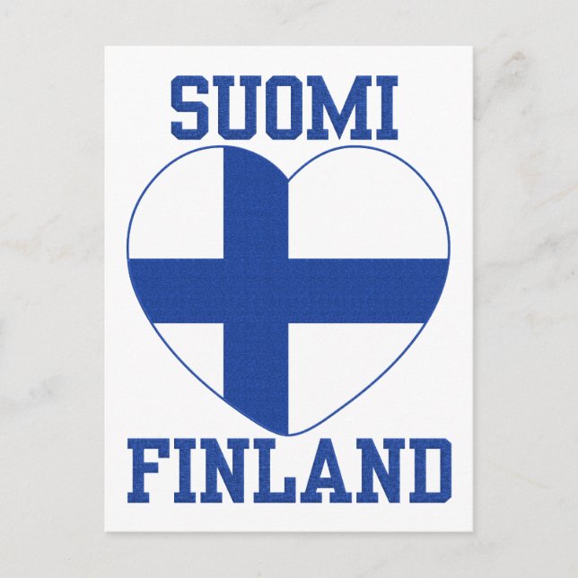 SUOMI FINLAND carte postale personnalisée (Devant)