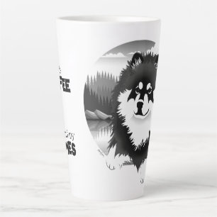 SUOMI - Finlandais Lapphund latte mug avec texte
