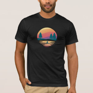 SUP Board Mountain Lake, belle T-shirt Sunset