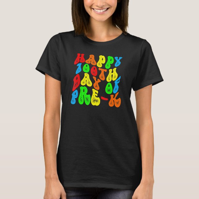 Super 100 Jours Pré K Tshirt Joyeux 100E Jour De S (Devant)