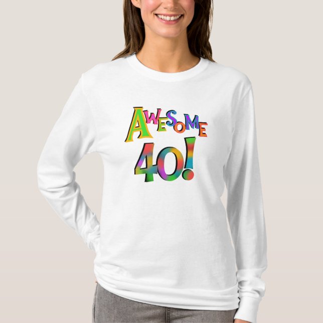 Super 40 T-shirts et cadeaux d'anniversaire (Devant)