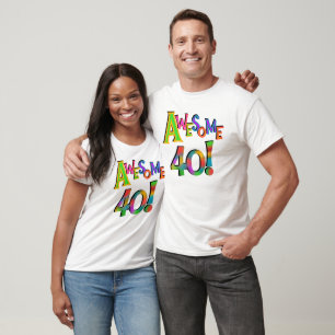 Super 40 T-shirts et cadeaux d'anniversaire