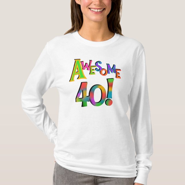 Super 40 T-shirts et cadeaux d'anniversaire (Devant)