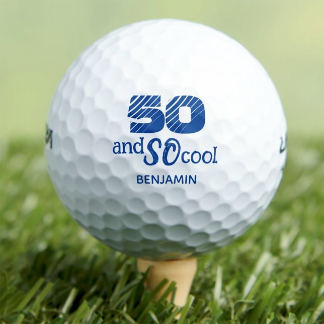 Super 50e anniversaire balles de golf 50 ans fête (Créateur téléchargé)