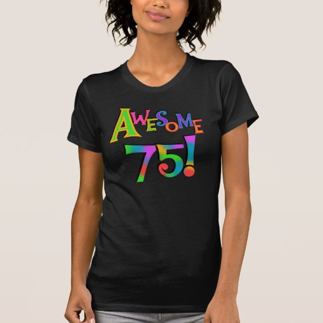 Super 75 T-shirts et cadeaux d'anniversaire (Devant)