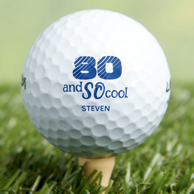 Super 80e anniversaire balles de golf 80 ans fête (Créateur téléchargé)