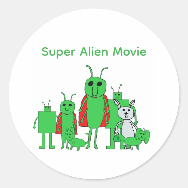 Super Alien Movie Autocollants de personnage compl (Devant)