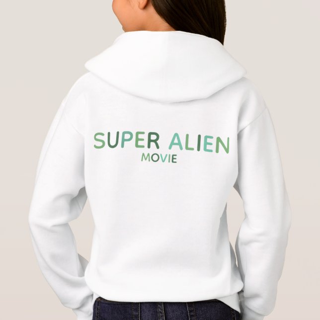 Super Alien Movie Kids' Colorful Sweatshirt (Dos)