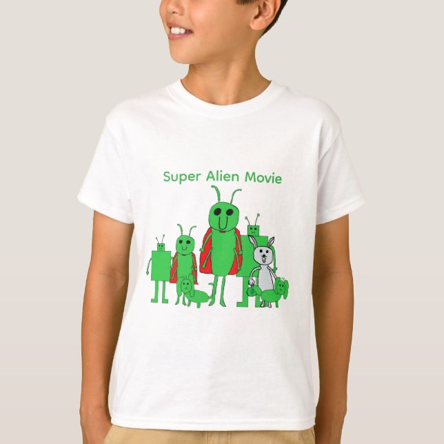 Super Alien Movie T-shirt Caractère Enfant (Devant)
