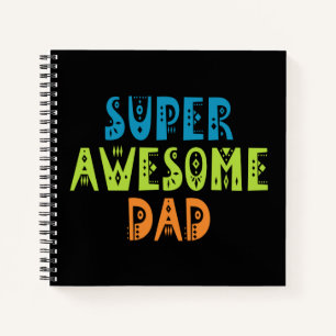 Super Awesome Papa Fête des pères CARNET