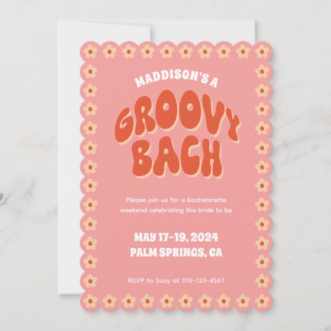 Super Bach - Bachelorette Party Invitation (Devant)