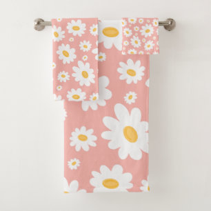 Super Blush Boho Daisy Floral Garden Motif