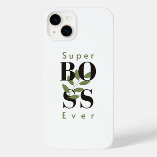 Super Boss Ever Minimal blanc iPhone / coque ipad
