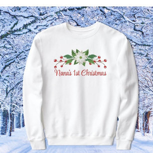 Super cadeau ! Premier Sweatshirt de Noël de Nana