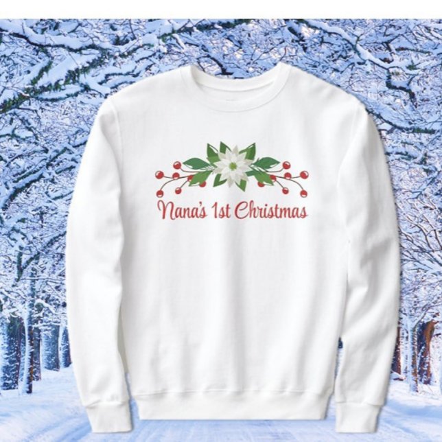 Super cadeau ! Premier Sweatshirt de Noël de Nana (Créateur téléchargé)