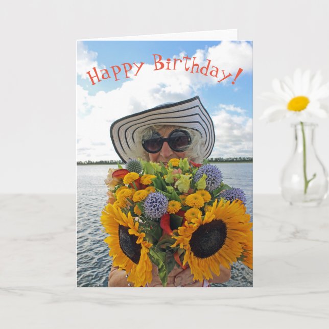Super Carte d'anniversaire amusante ! (Petite plante)