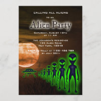 Super Cool Alien et Invitation du parti UFO