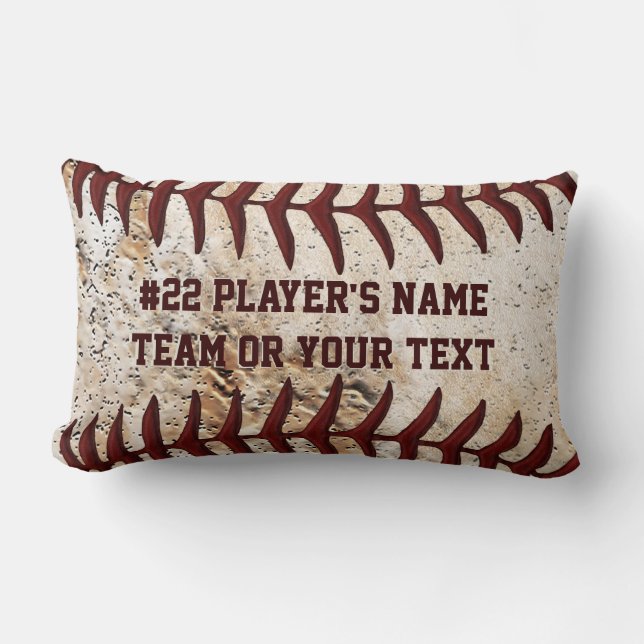 Super Cool Baseball Team Coussins avec votre texte (Recto)