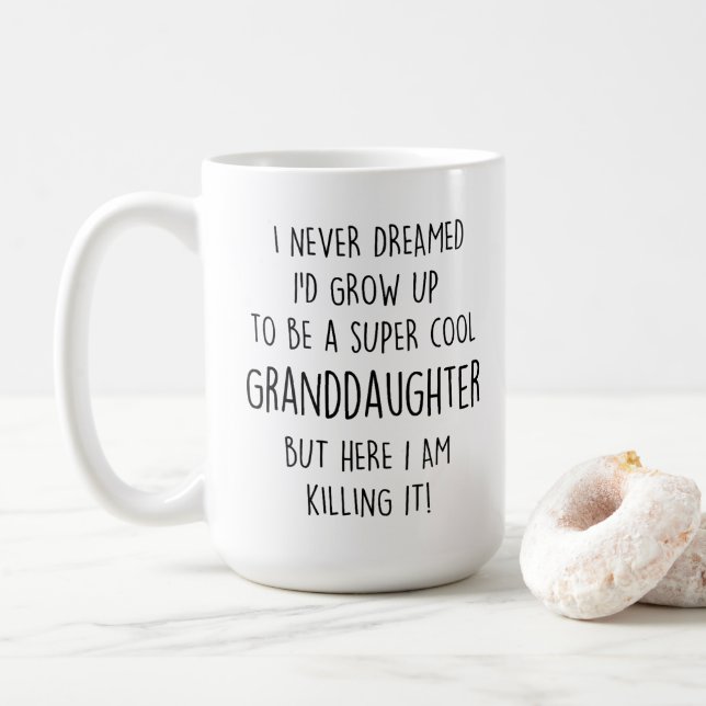 Super Cool Grandgirl - Mug en céramique élégant (Avec donut)