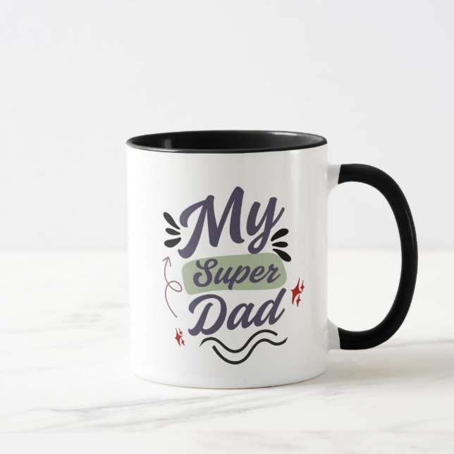 Super Dad Coffee Mug – Hero Dad Gift Idea (Droite)