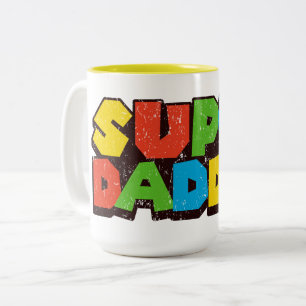 Super Daddie Fête des pères grande Mug pour Gamer 