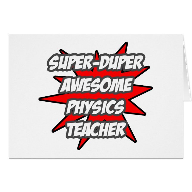 Super Duper Enseignant de physique génial (Devant horizontal)